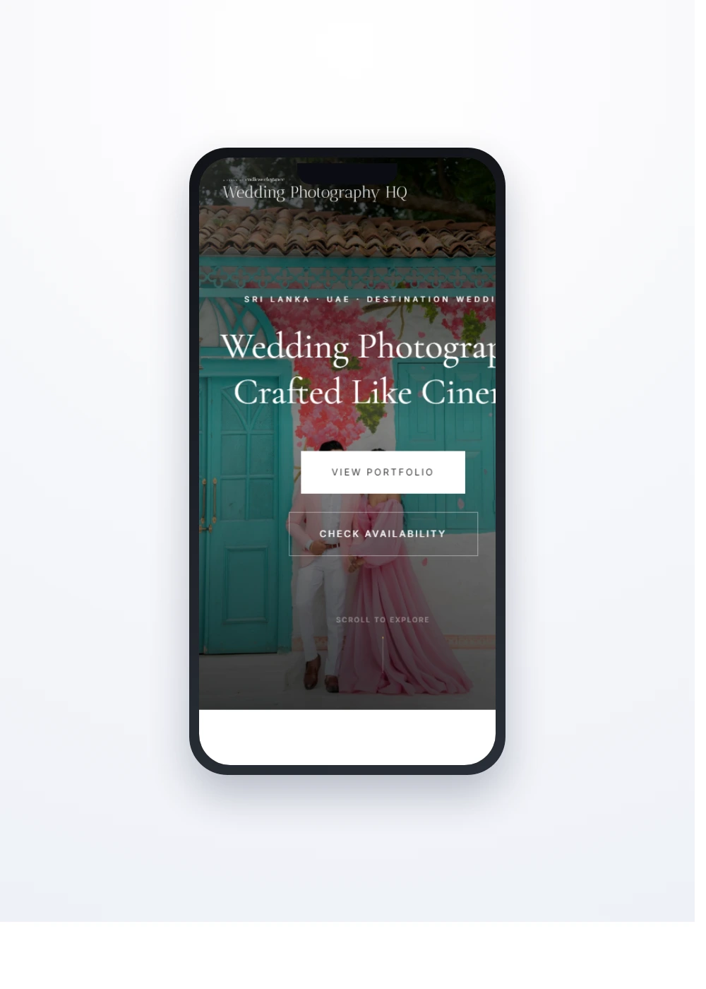 Responsive website design shown on iPhone and MacBook