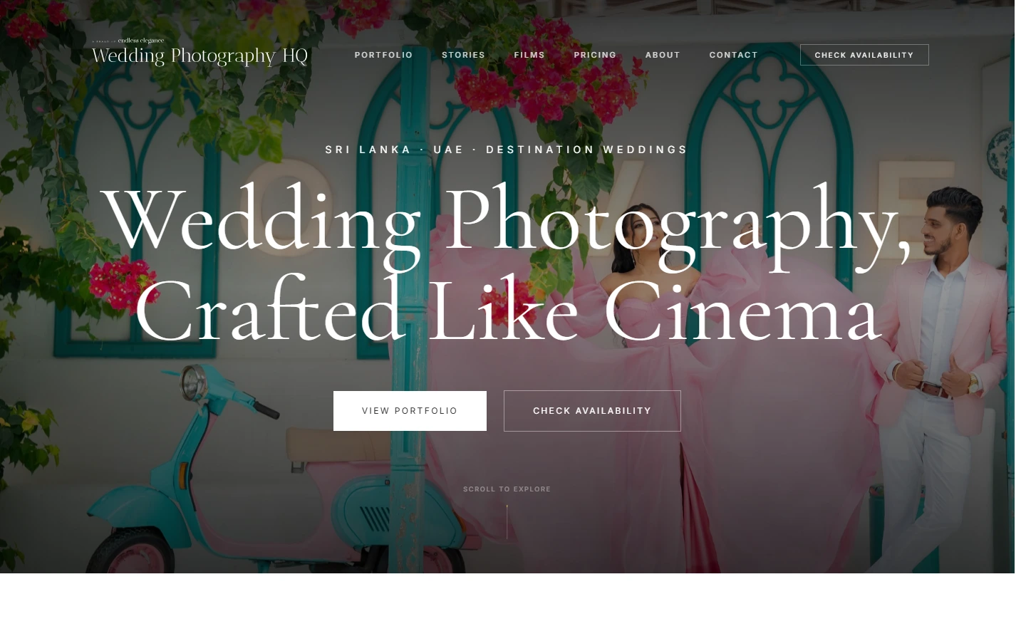 Orix Digi web design case study for Photography